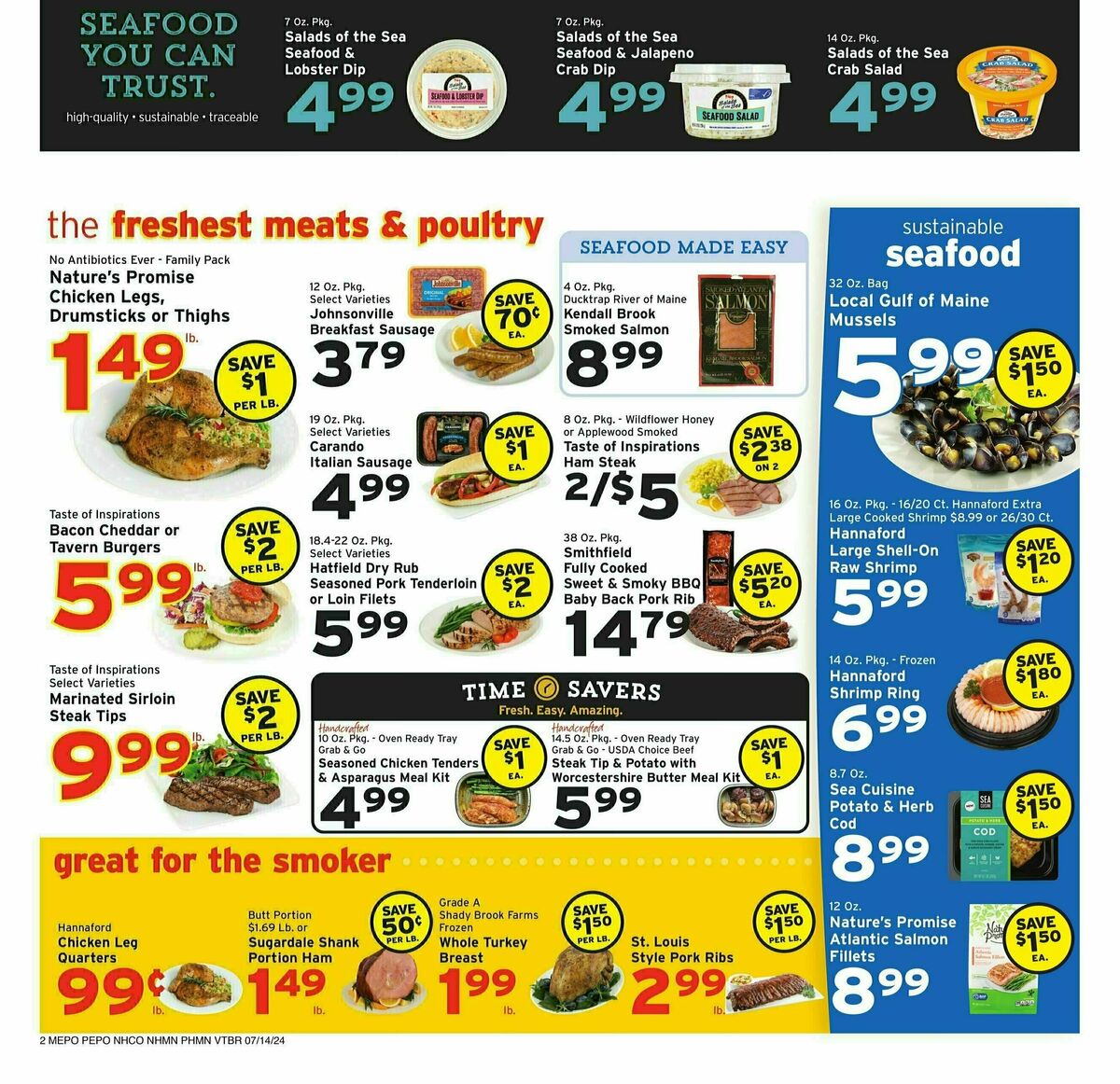 Hannaford Weekly Ad from July 14