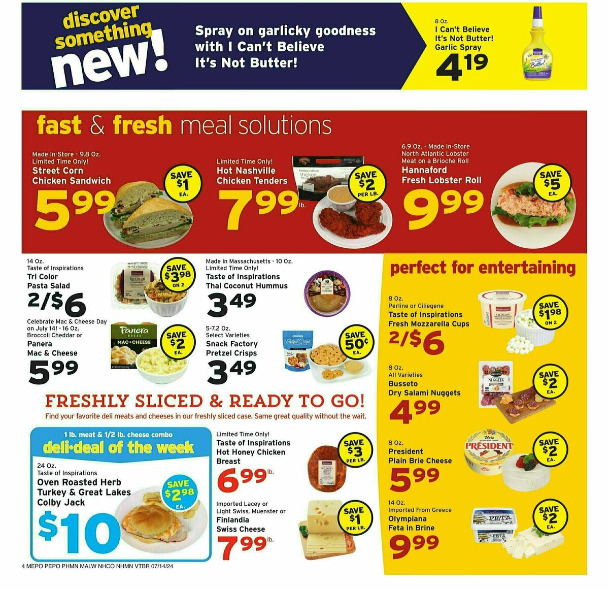 Hannaford Weekly Ad from July 14