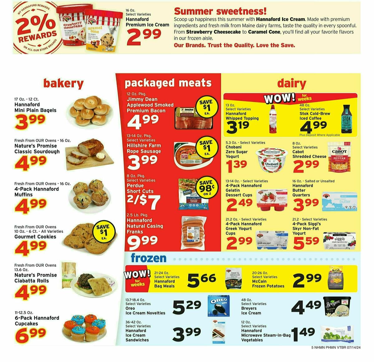 Hannaford Weekly Ad from July 14