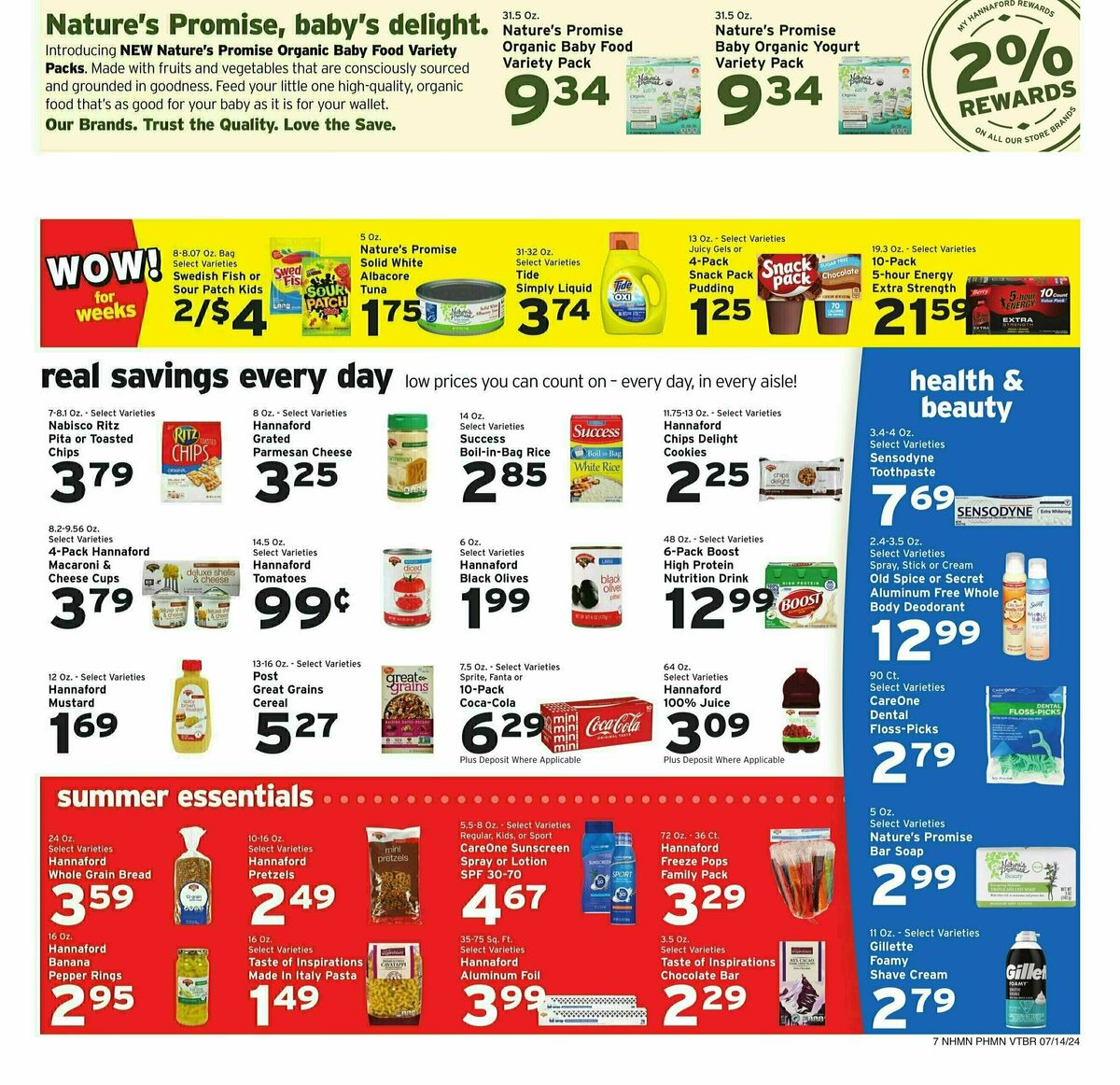 Hannaford Weekly Ad from July 14