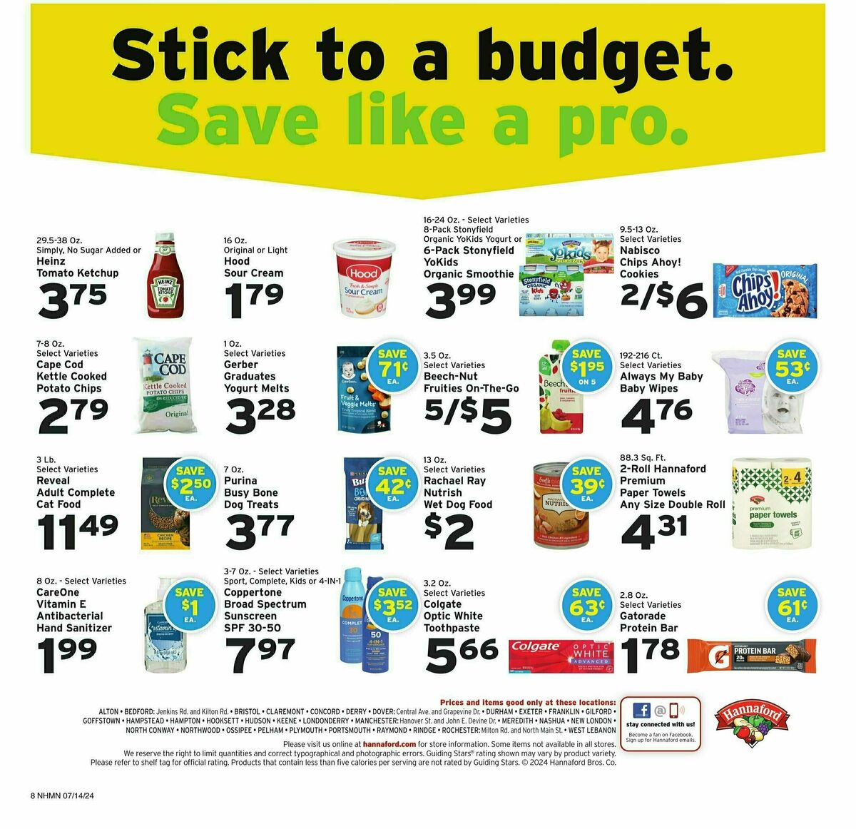 Hannaford Weekly Ad from July 14