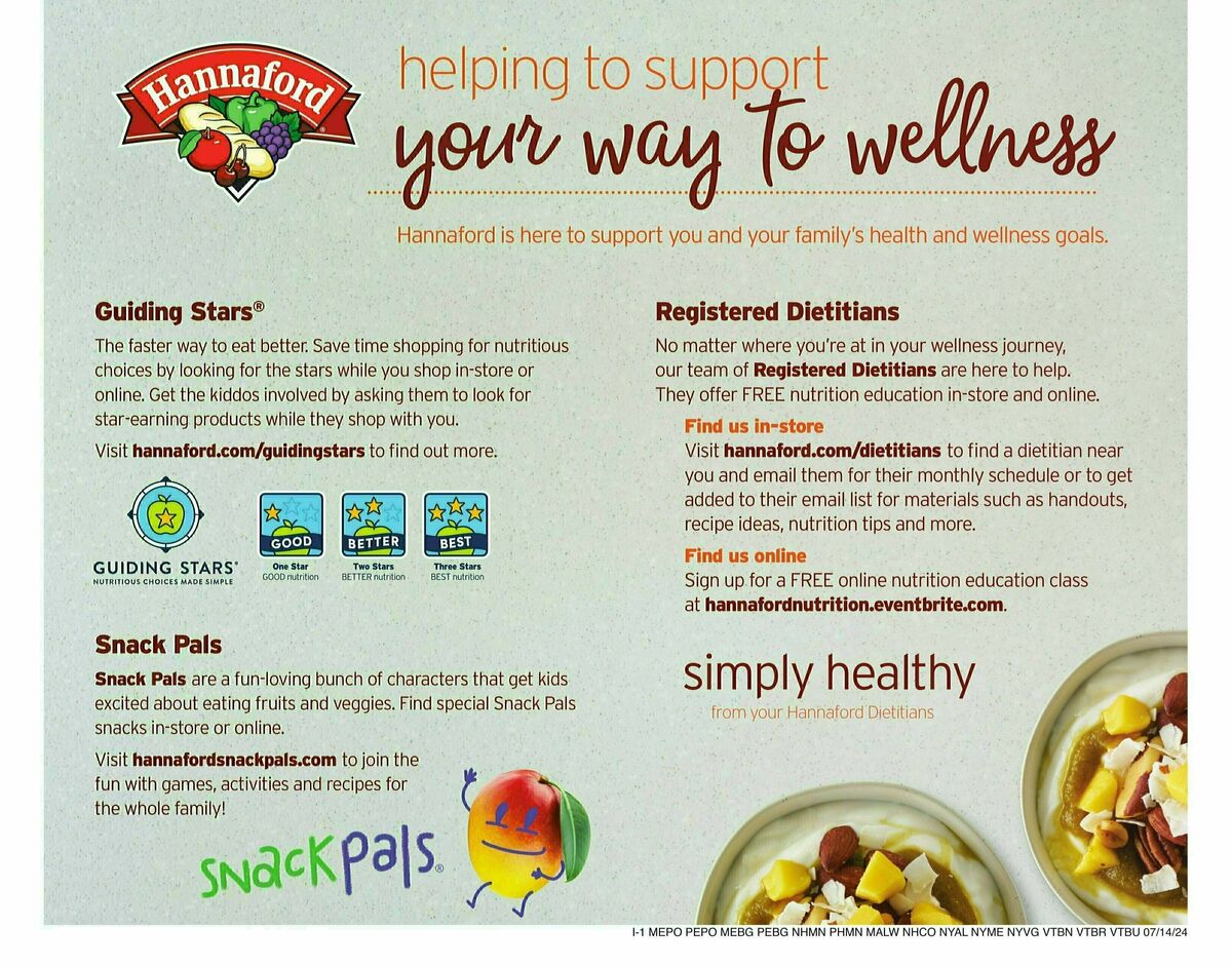 Hannaford Weekly Ad from July 14