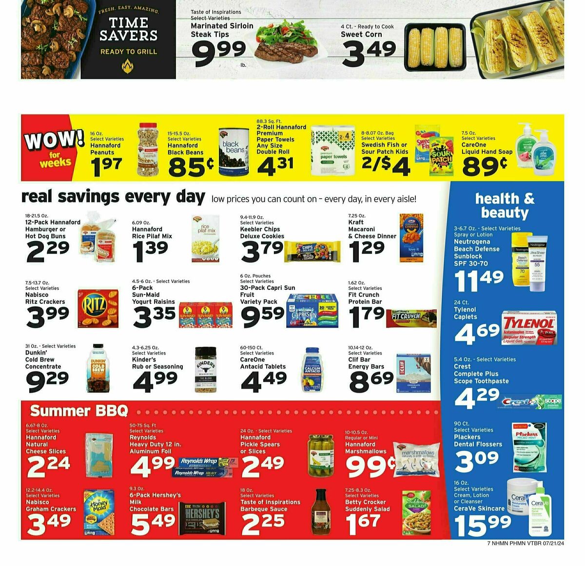 Hannaford Weekly Ad from July 21