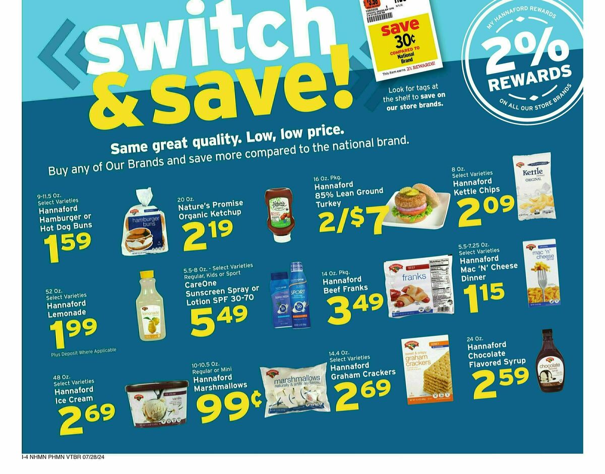 Hannaford Weekly Ad from July 28