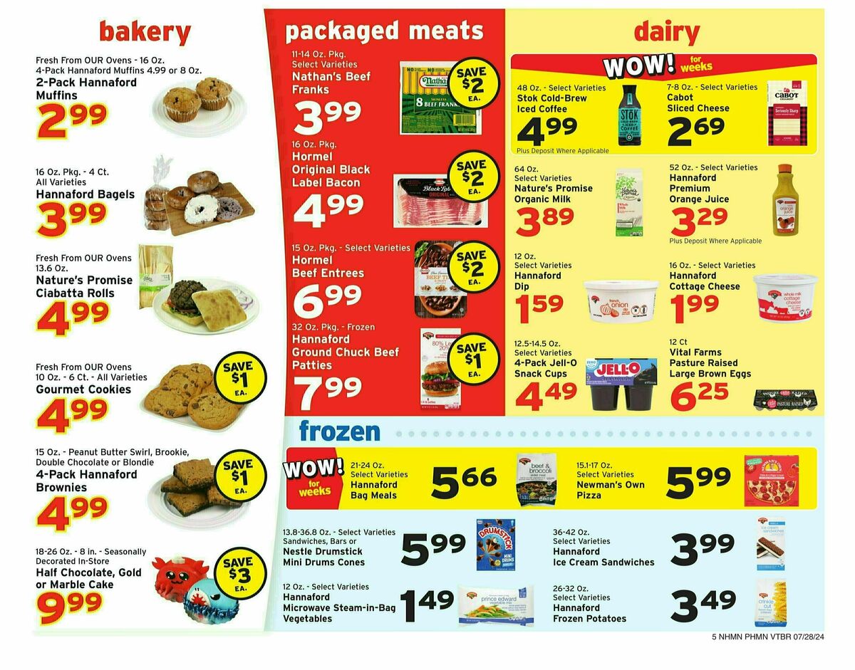 Hannaford Weekly Ad from July 28