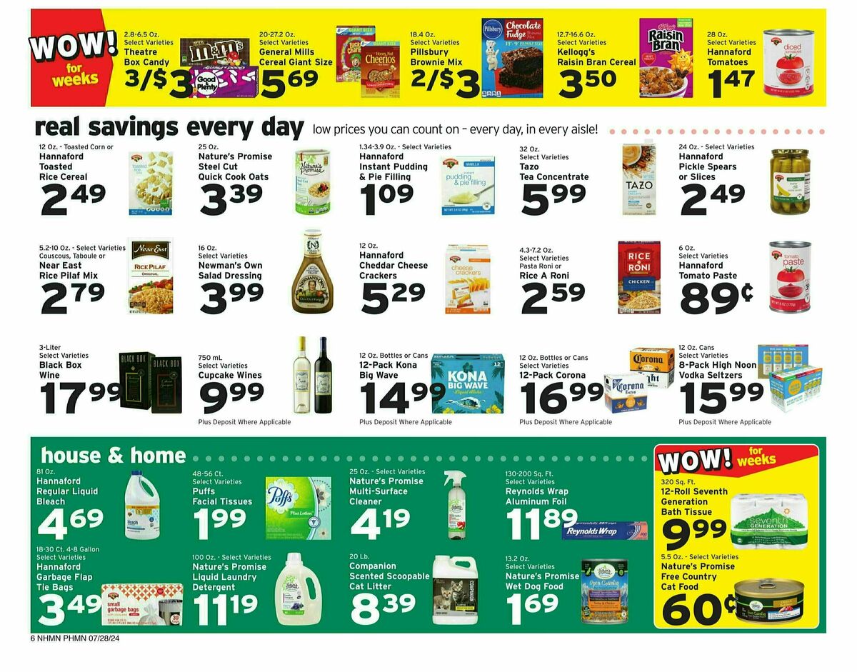 Hannaford Weekly Ad from July 28