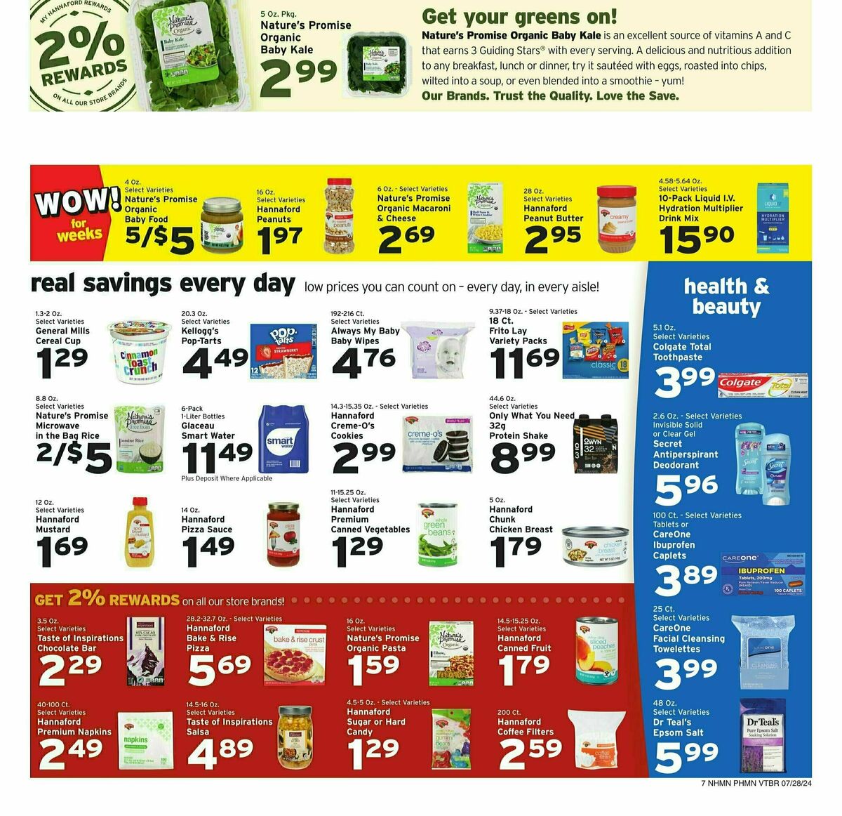 Hannaford Weekly Ad from July 28