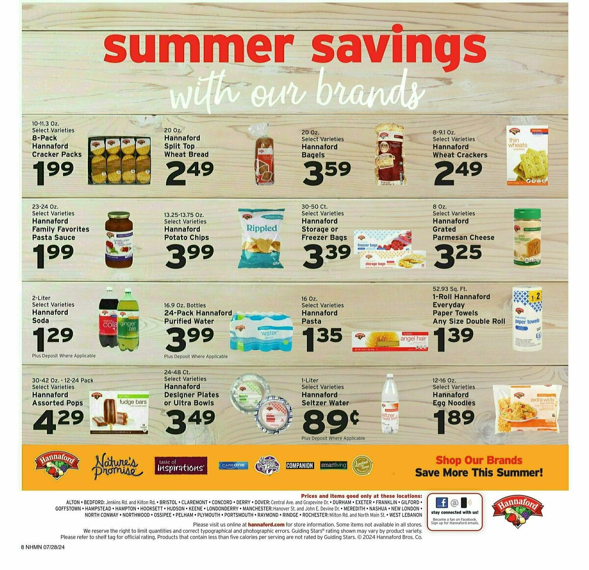 Hannaford Weekly Ad from July 28