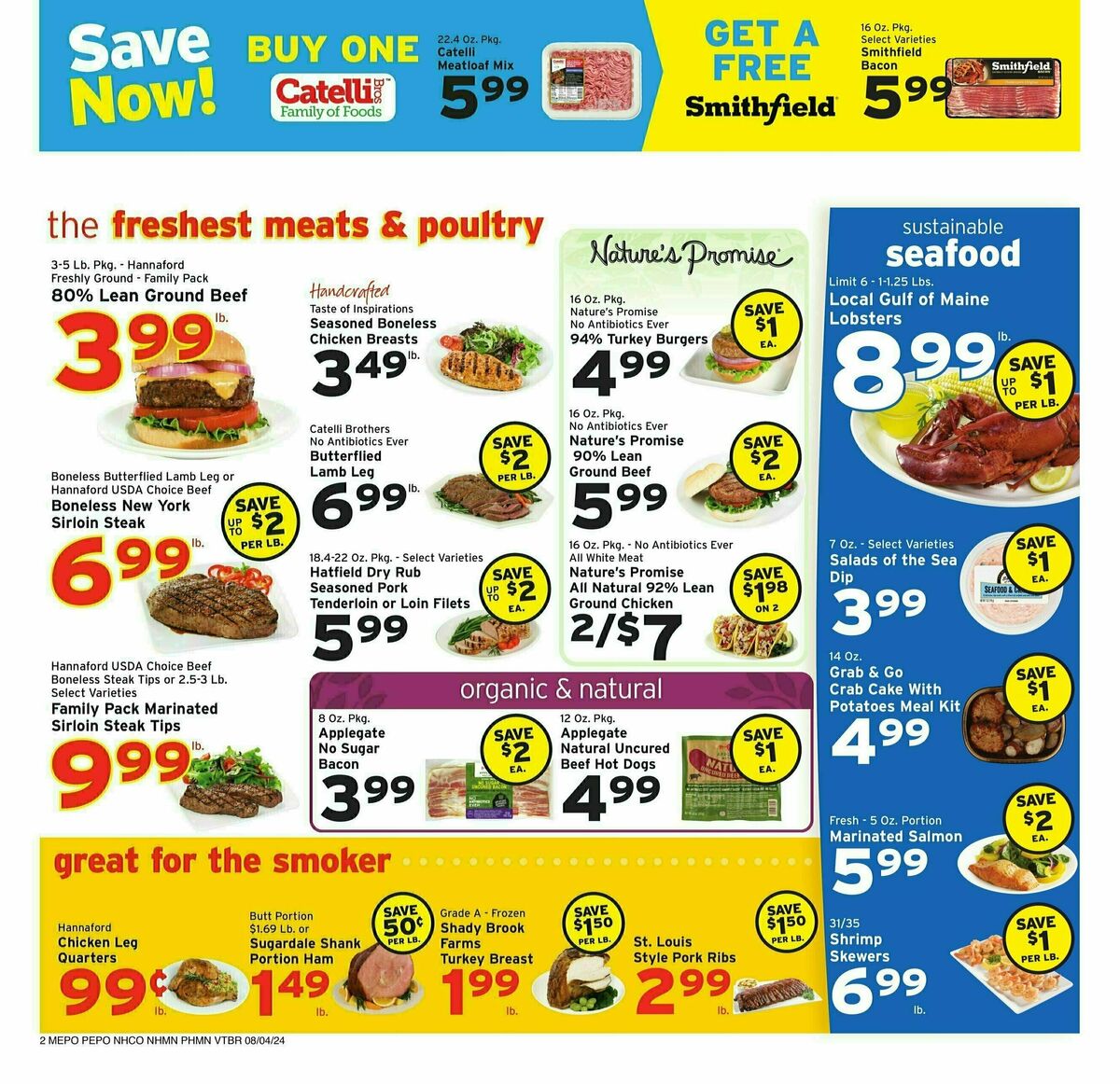 Hannaford Weekly Ad from August 4