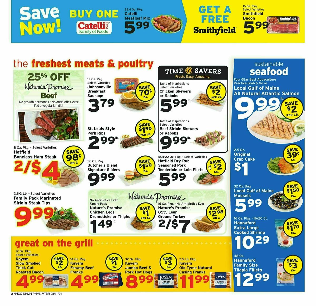 Hannaford Weekly Ad from August 11