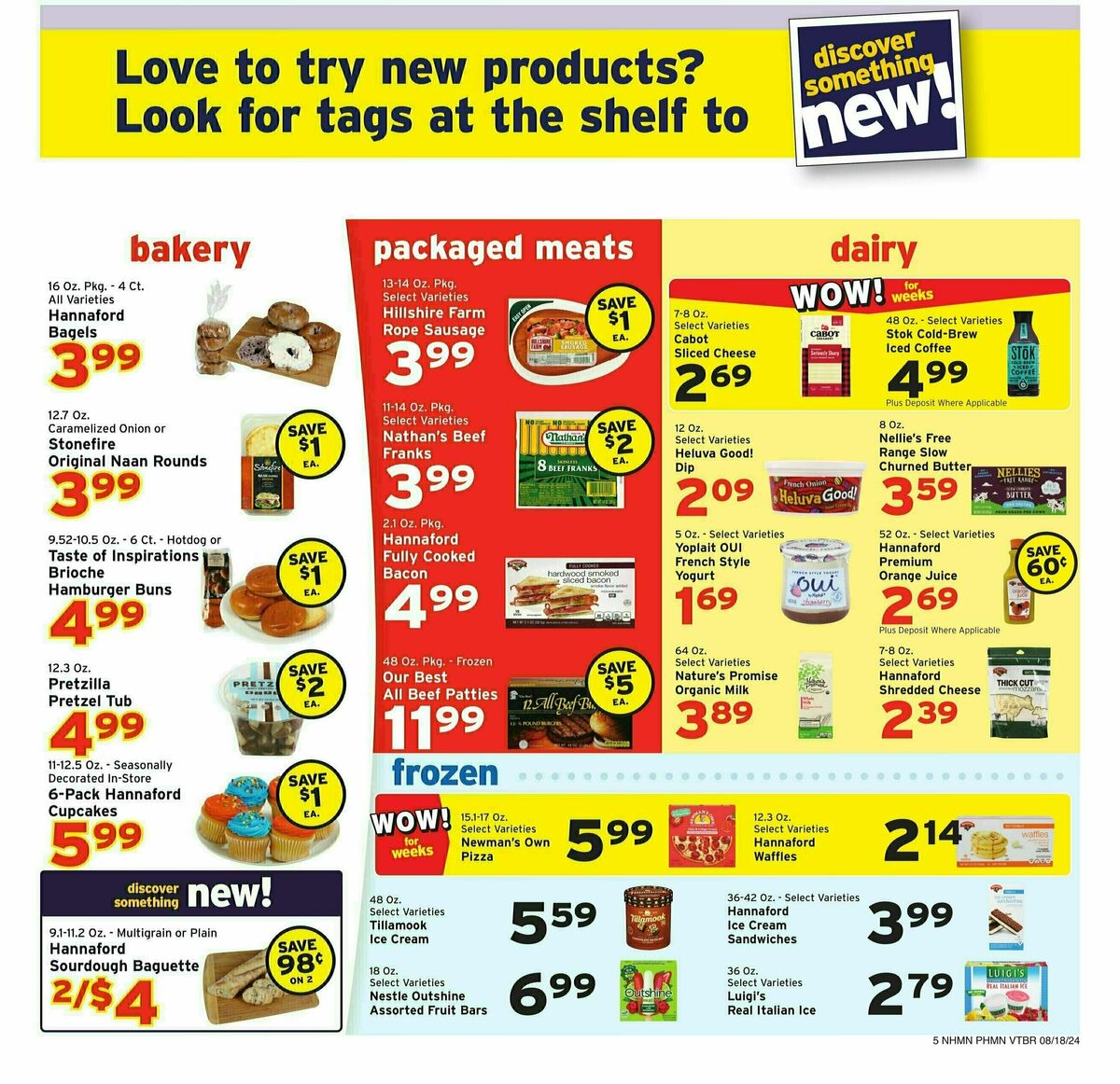 Hannaford Weekly Ad from August 18