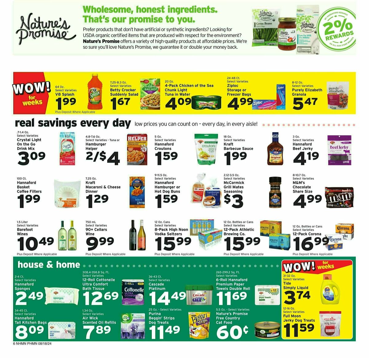 Hannaford Weekly Ad from August 18