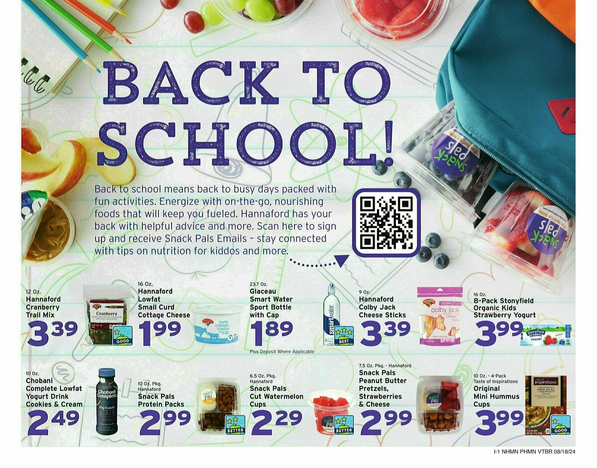 Hannaford Weekly Ad from August 18