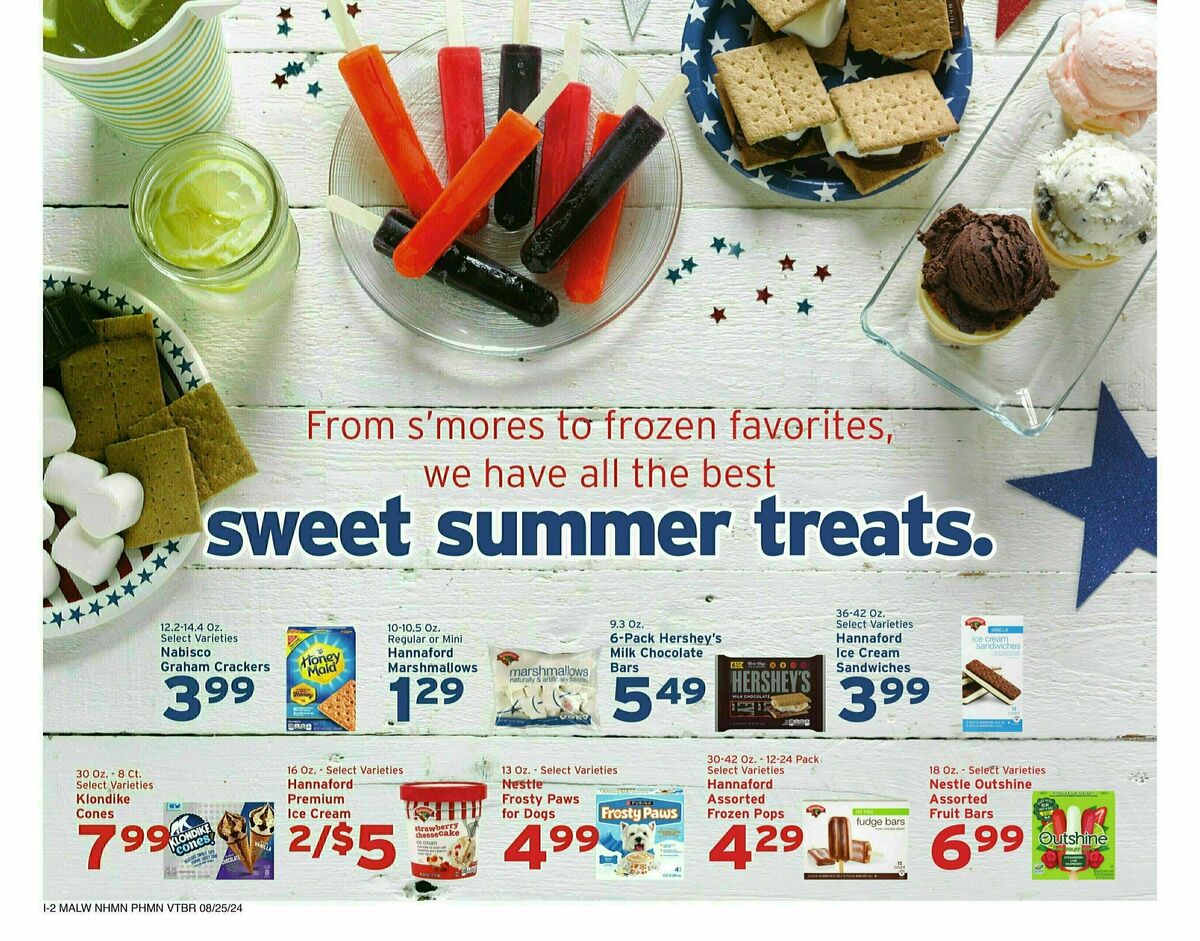 Hannaford Weekly Ad from August 25