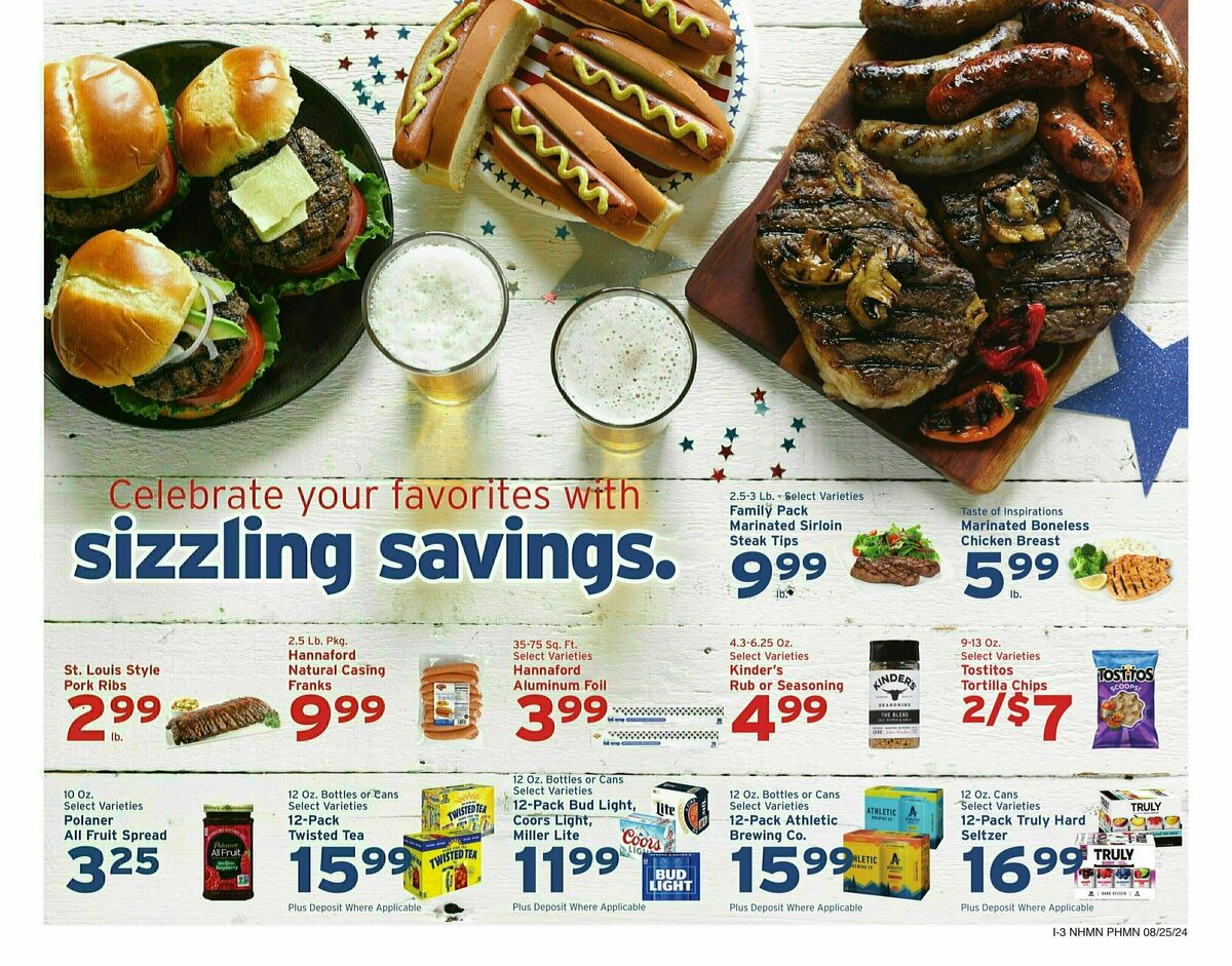 Hannaford Weekly Ad from August 25