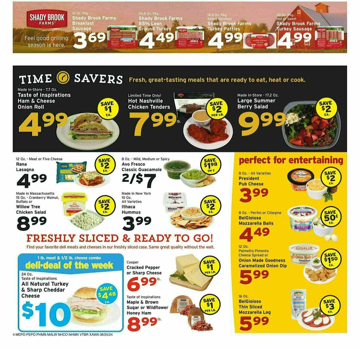 Hannaford Weekly Ad from August 25