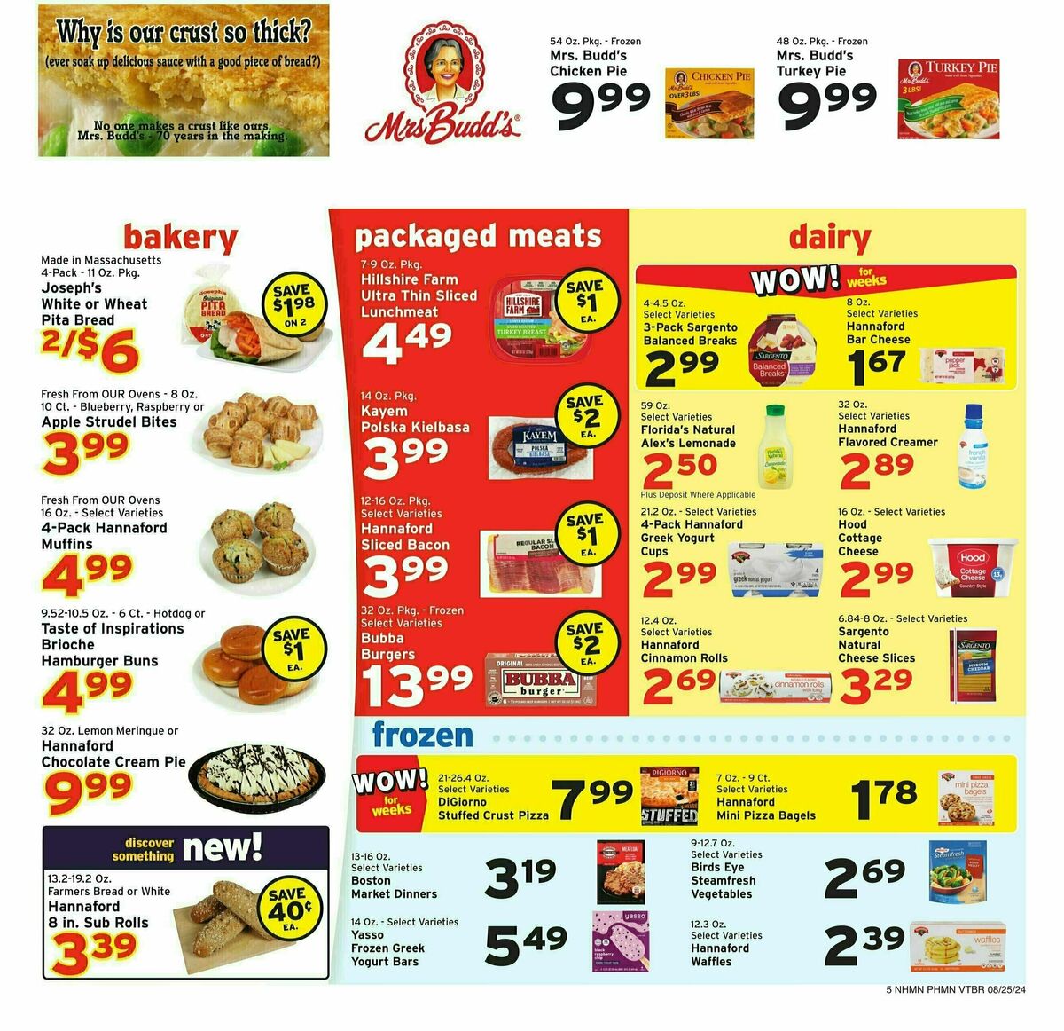 Hannaford Weekly Ad from August 25