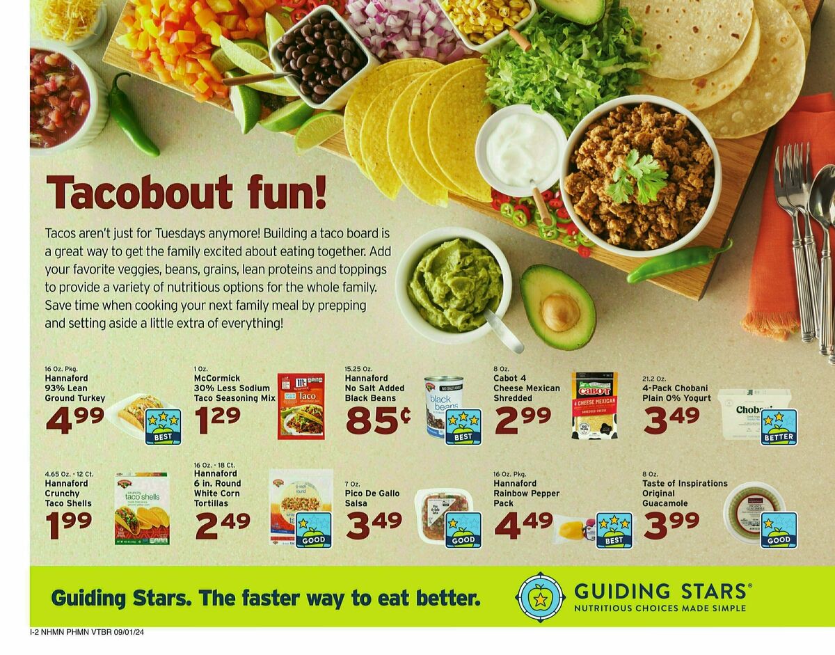 Hannaford Weekly Ad from September 1