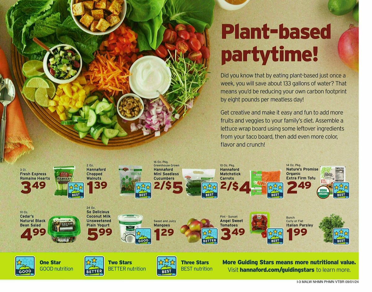 Hannaford Weekly Ad from September 1