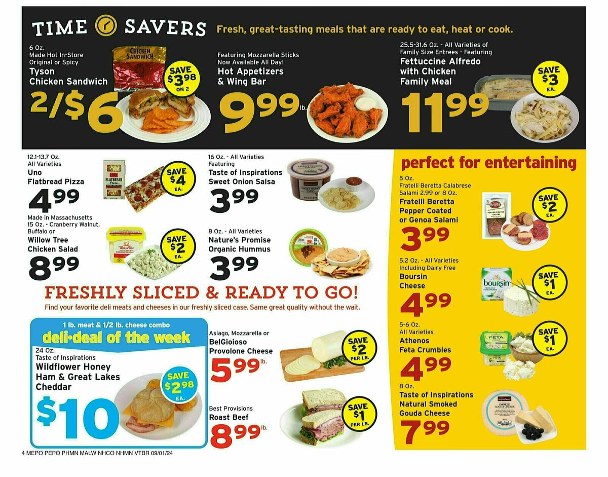 Hannaford Weekly Ad from September 1