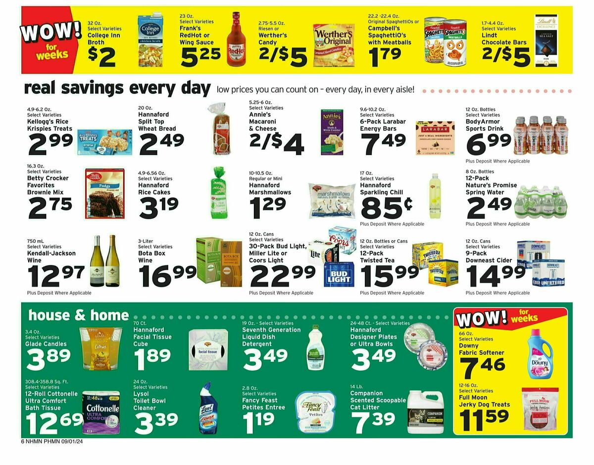 Hannaford Weekly Ad from September 1