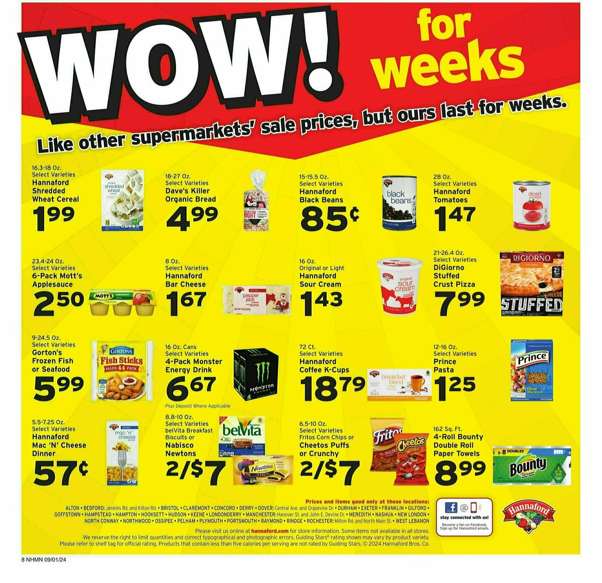 Hannaford Weekly Ad from September 1