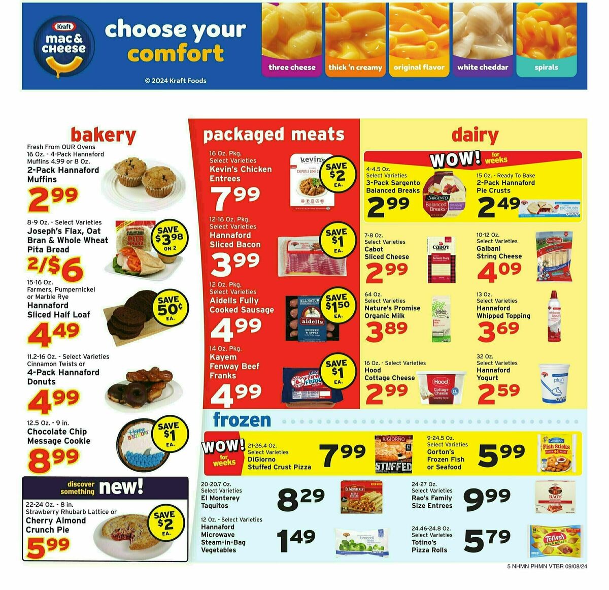 Hannaford Weekly Ad from September 8