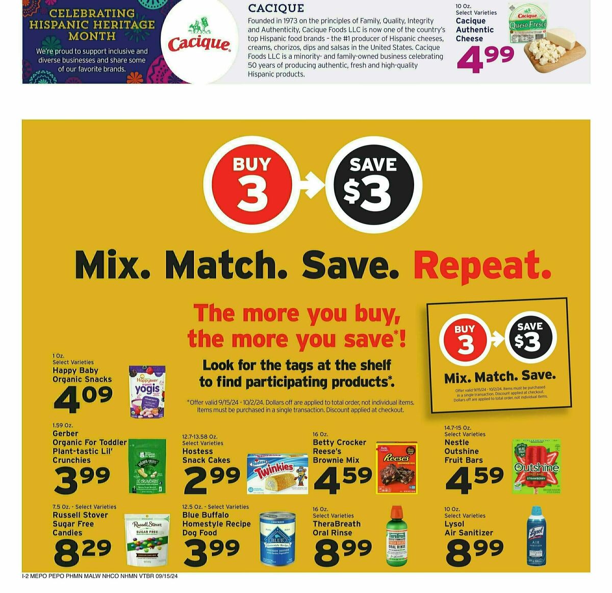 Hannaford Weekly Ad from September 15