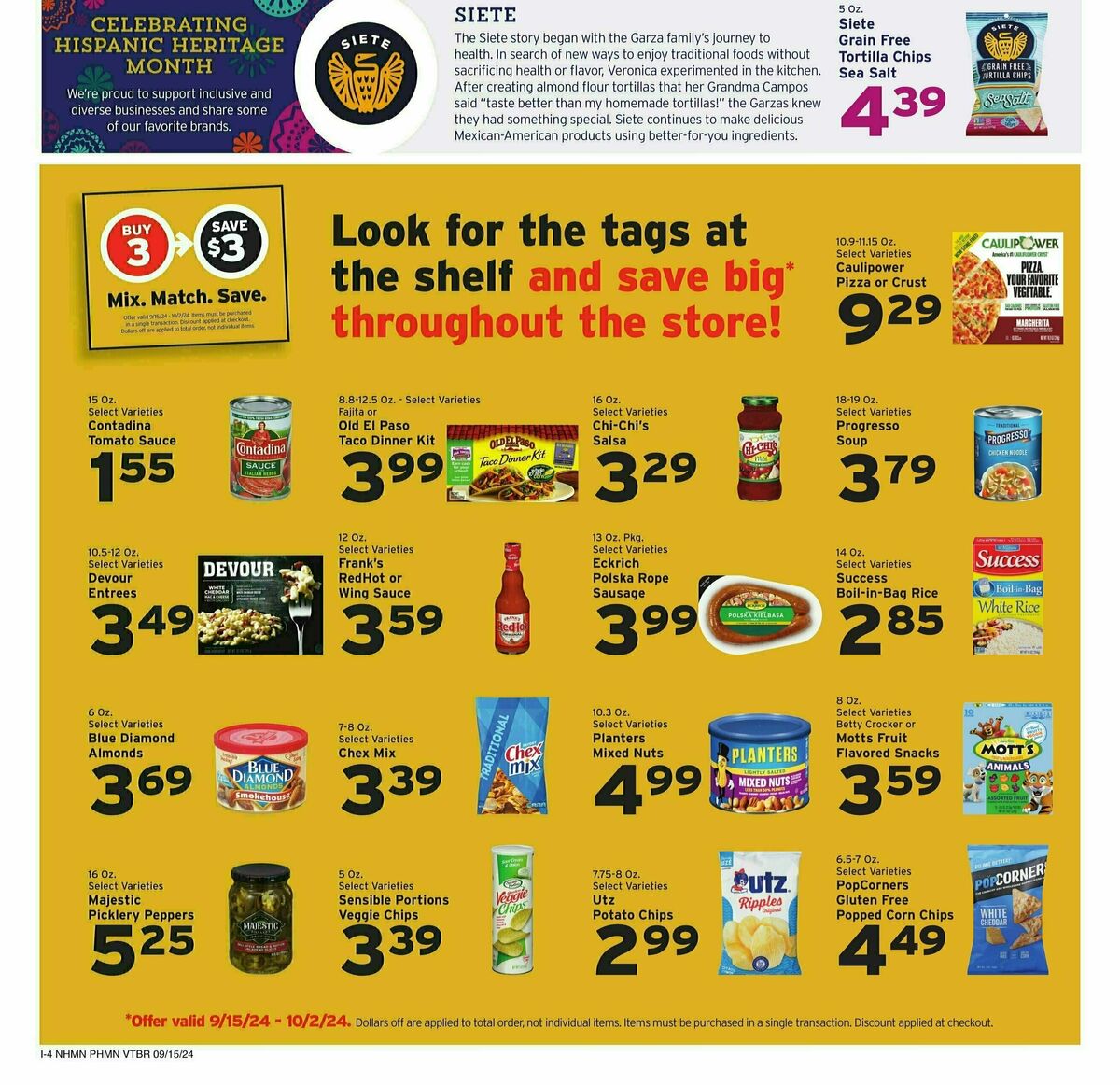 Hannaford Weekly Ad from September 15