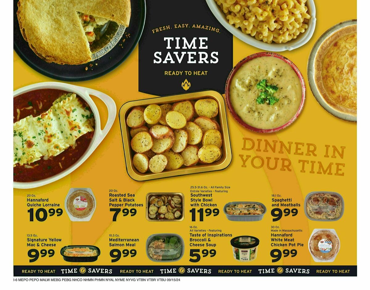 Hannaford Weekly Ad from September 15