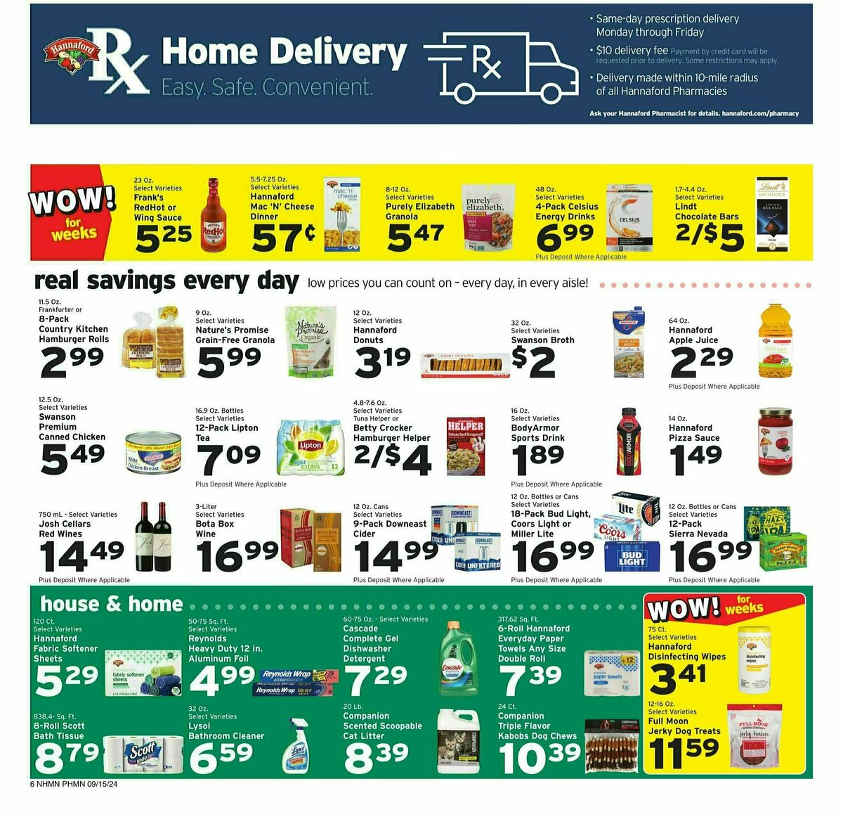 Hannaford Weekly Ad from September 15