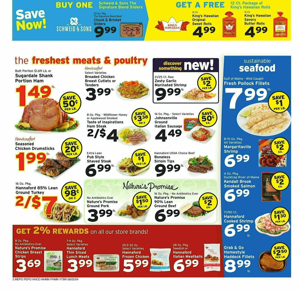 Hannaford Weekly Ad from September 22