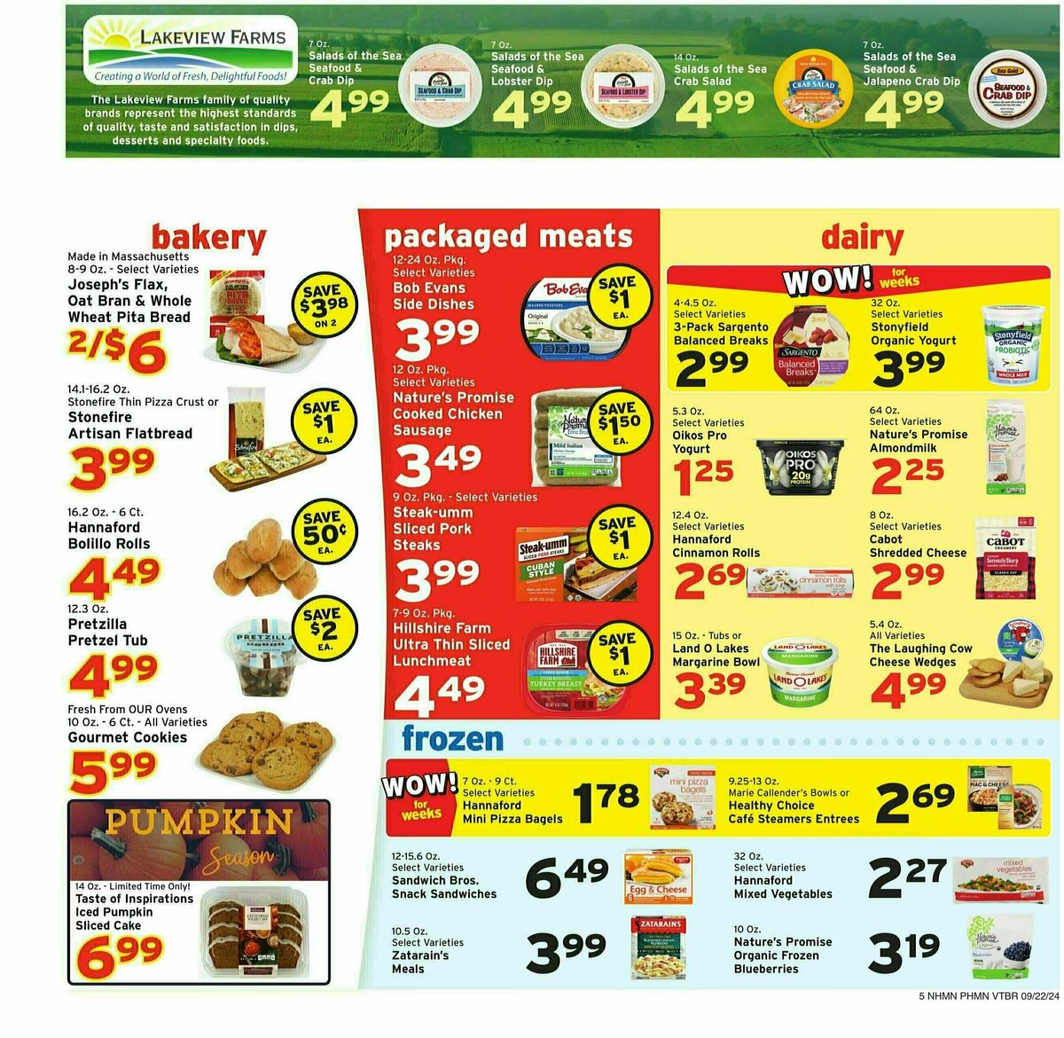 Hannaford Weekly Ad from September 22