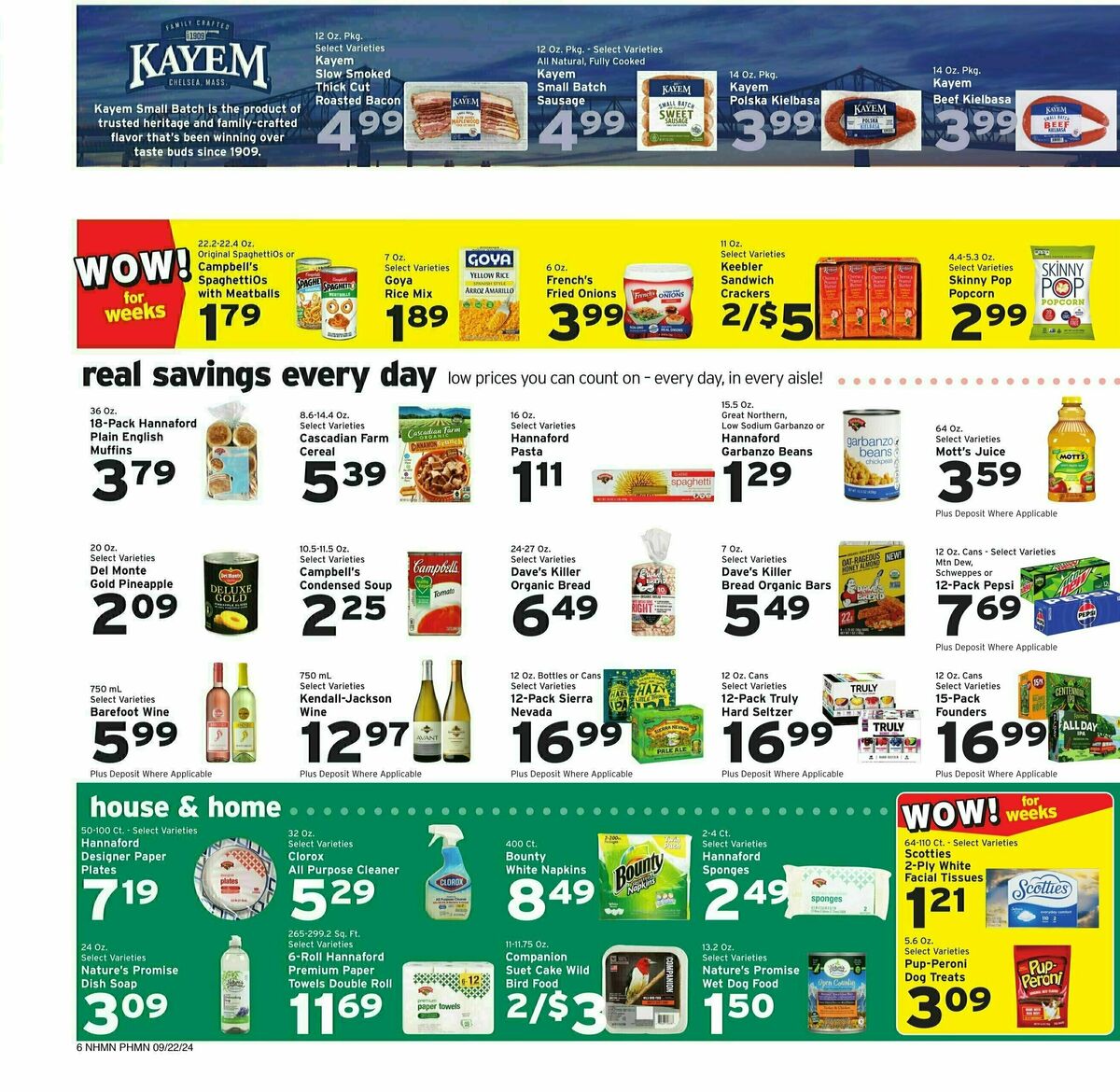 Hannaford Weekly Ad from September 22