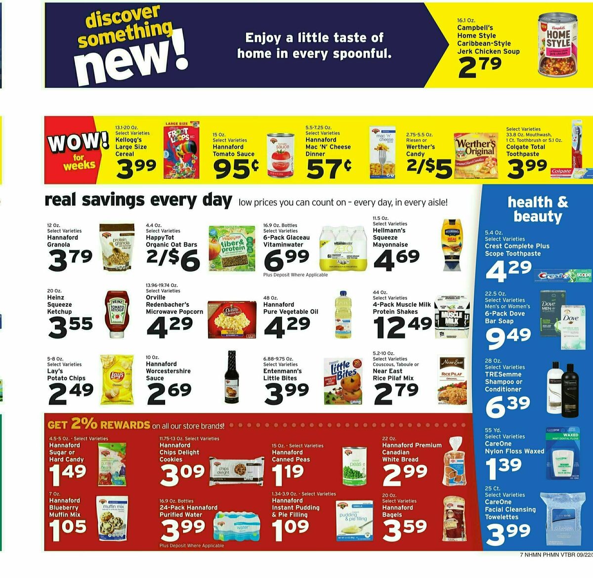 Hannaford Weekly Ad from September 22