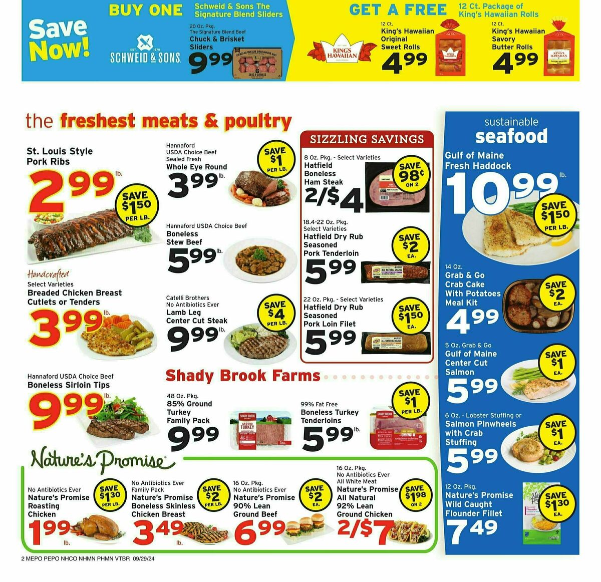 Hannaford Weekly Ad from September 29