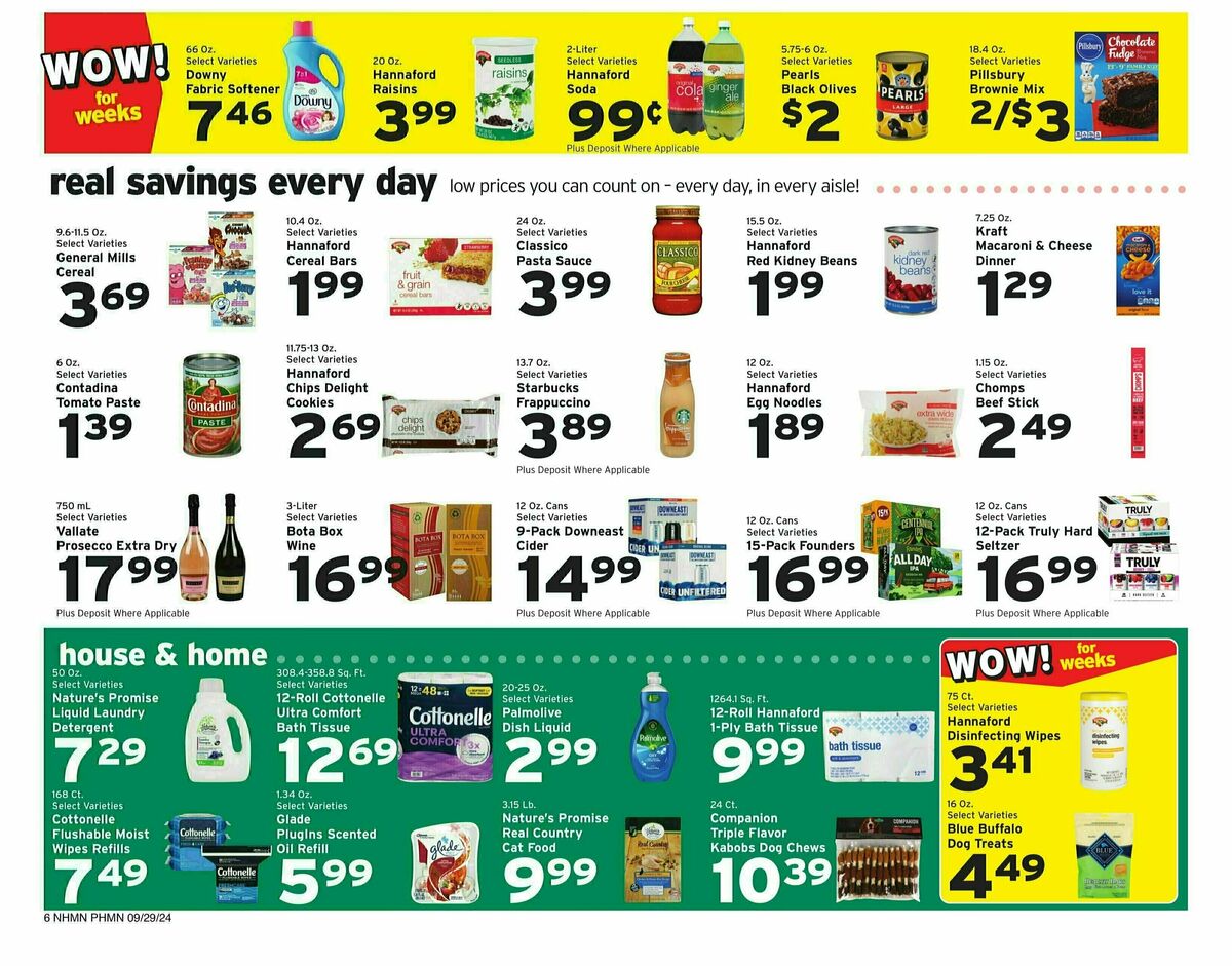 Hannaford Weekly Ad from September 29