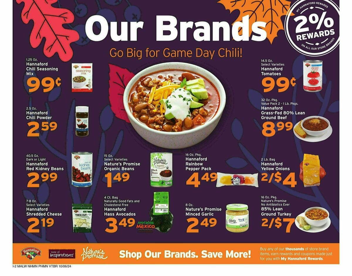 Hannaford Weekly Ad from October 6