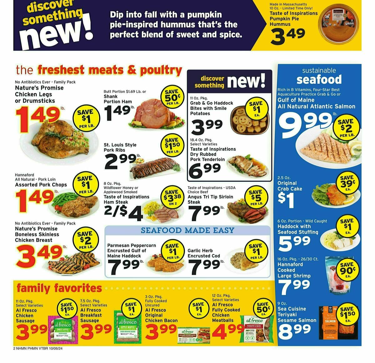 Hannaford Weekly Ad from October 6