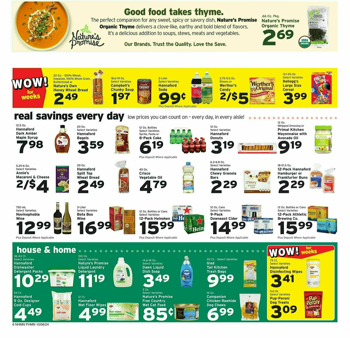 Hannaford Weekly Ad from October 6