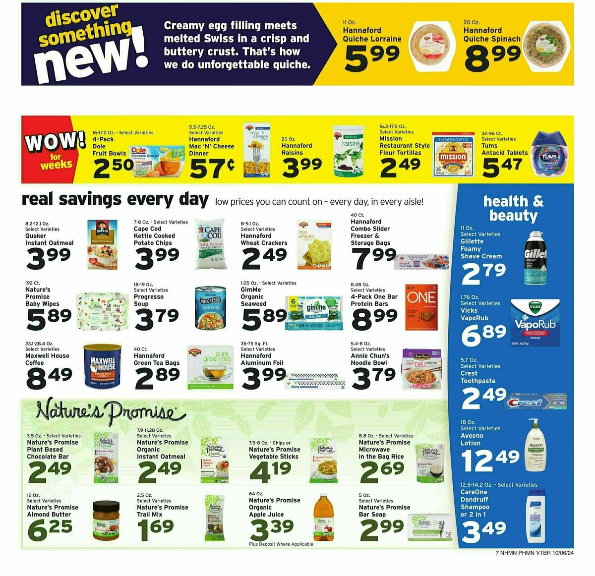 Hannaford Weekly Ad from October 6