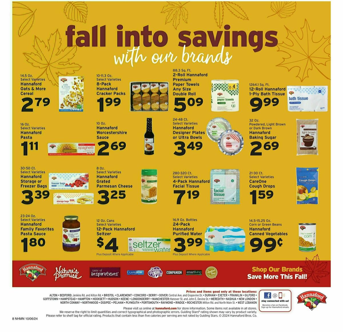 Hannaford Weekly Ad from October 6