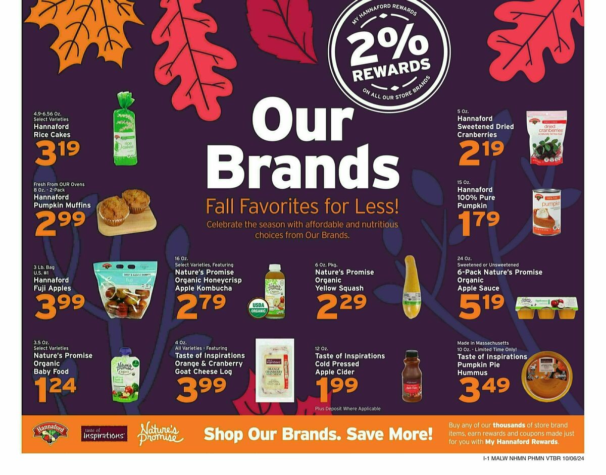 Hannaford Weekly Ad from October 6