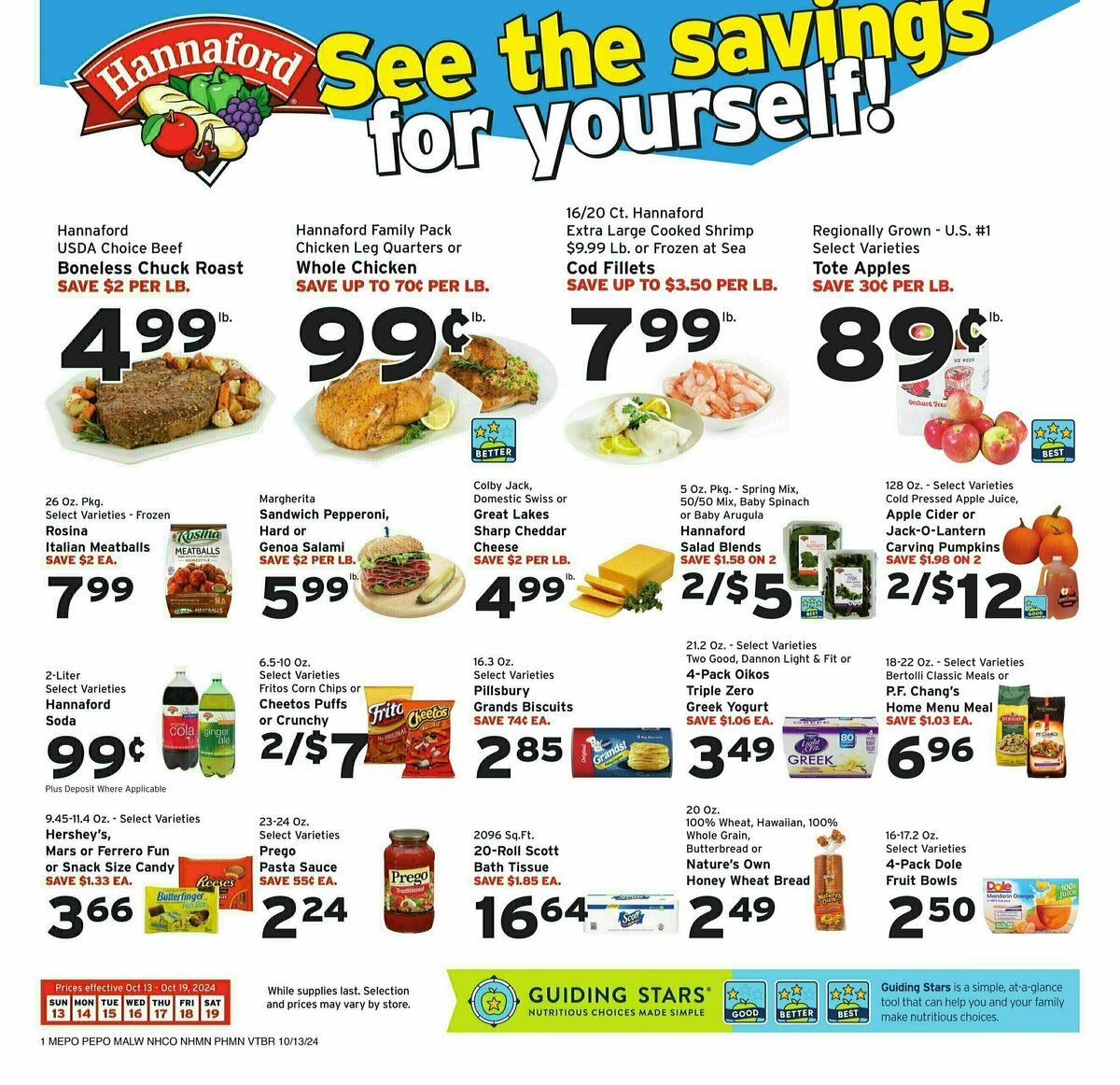 Hannaford Weekly Ad from October 13