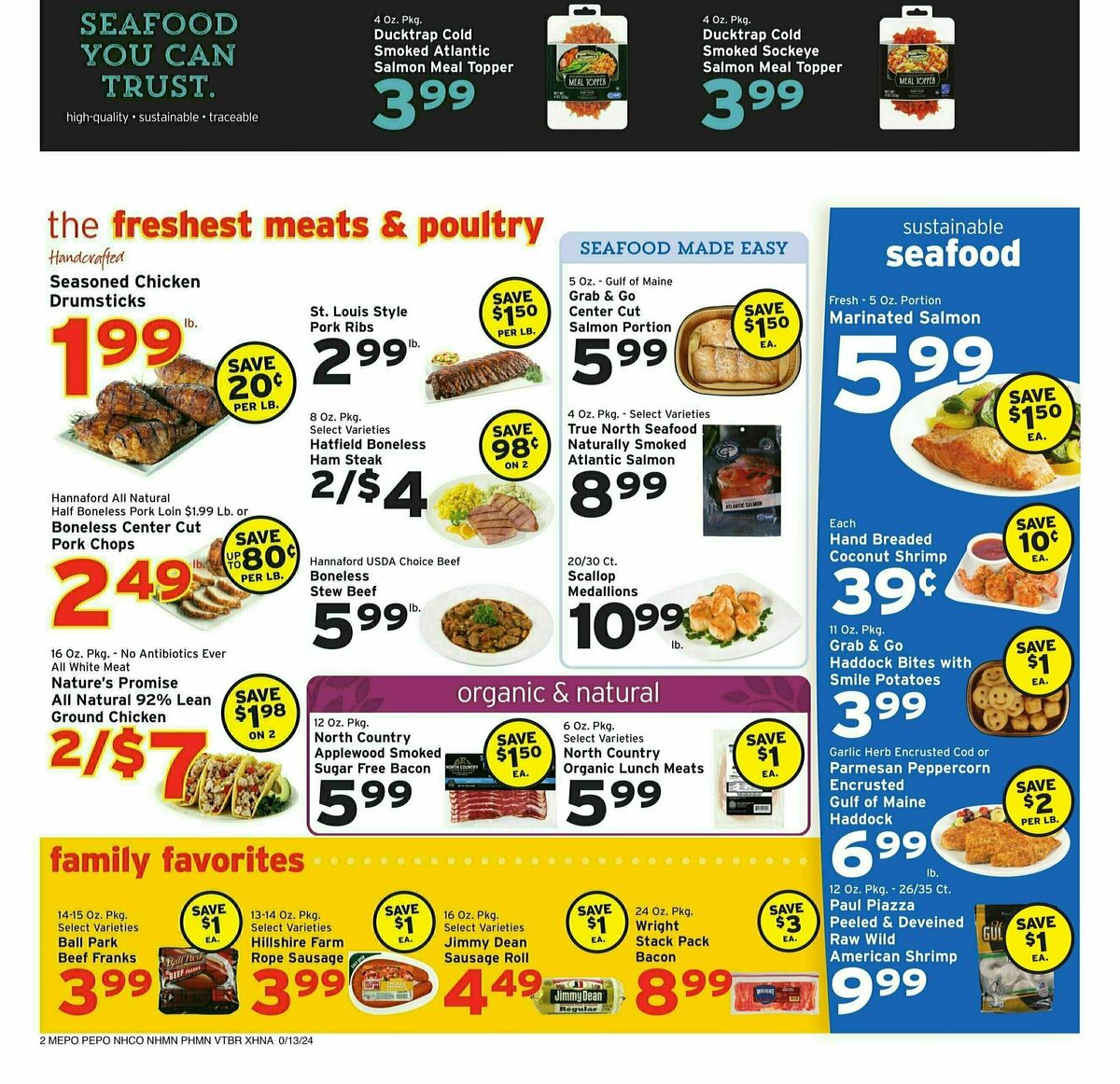 Hannaford Weekly Ad from October 13