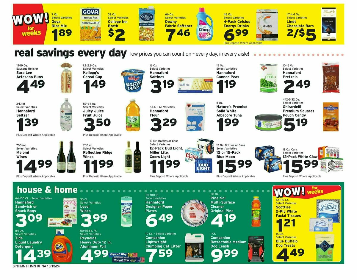 Hannaford Weekly Ad from October 13