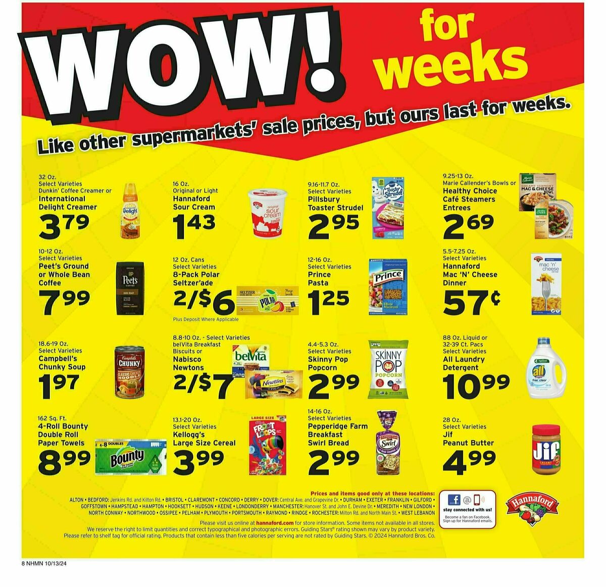 Hannaford Weekly Ad from October 13