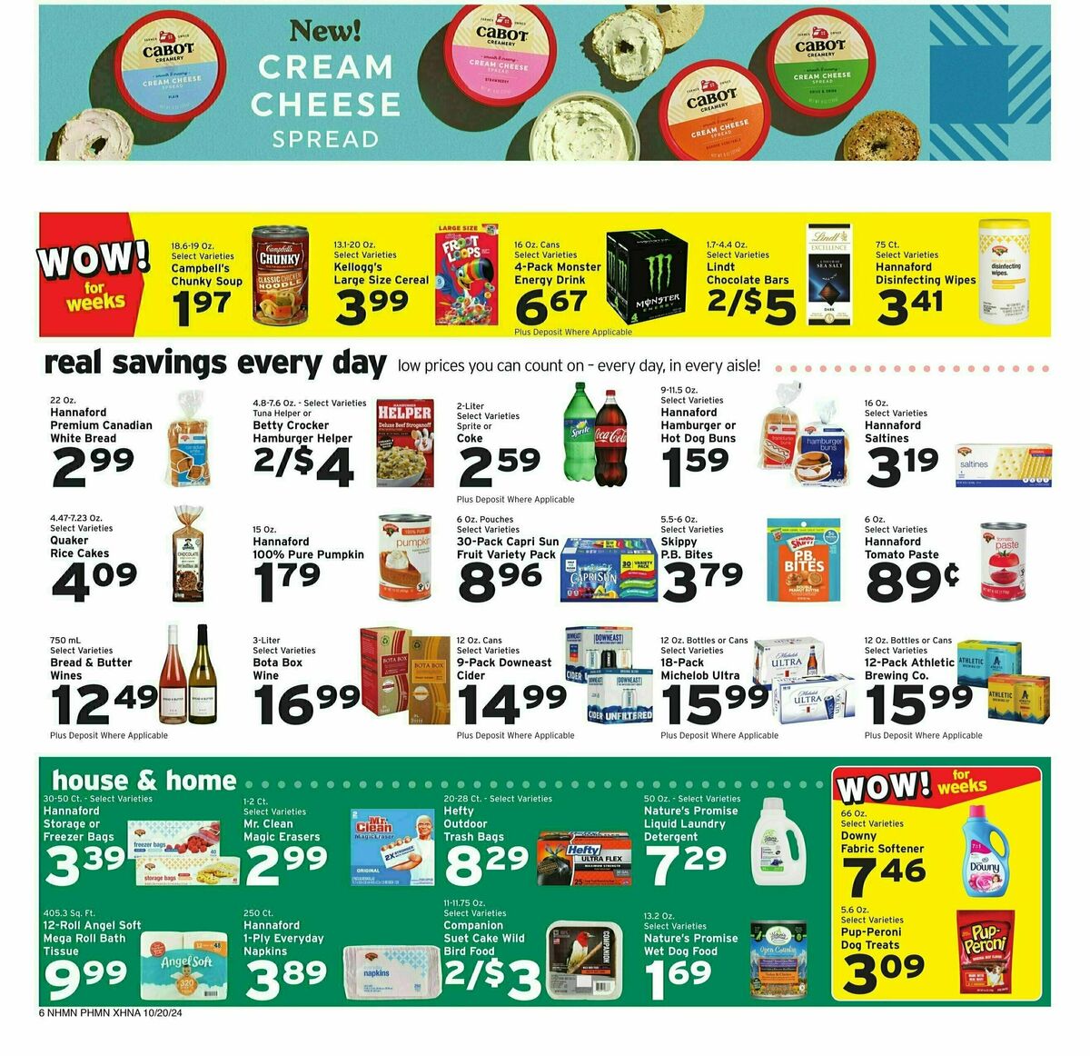 Hannaford Weekly Ad from October 20