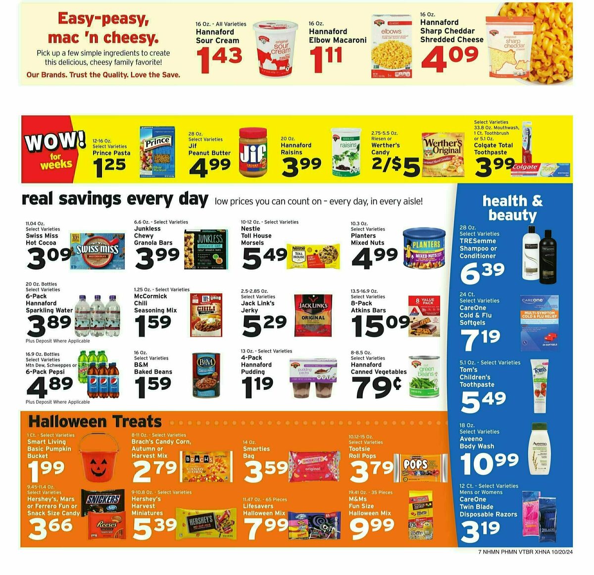 Hannaford Weekly Ad from October 20