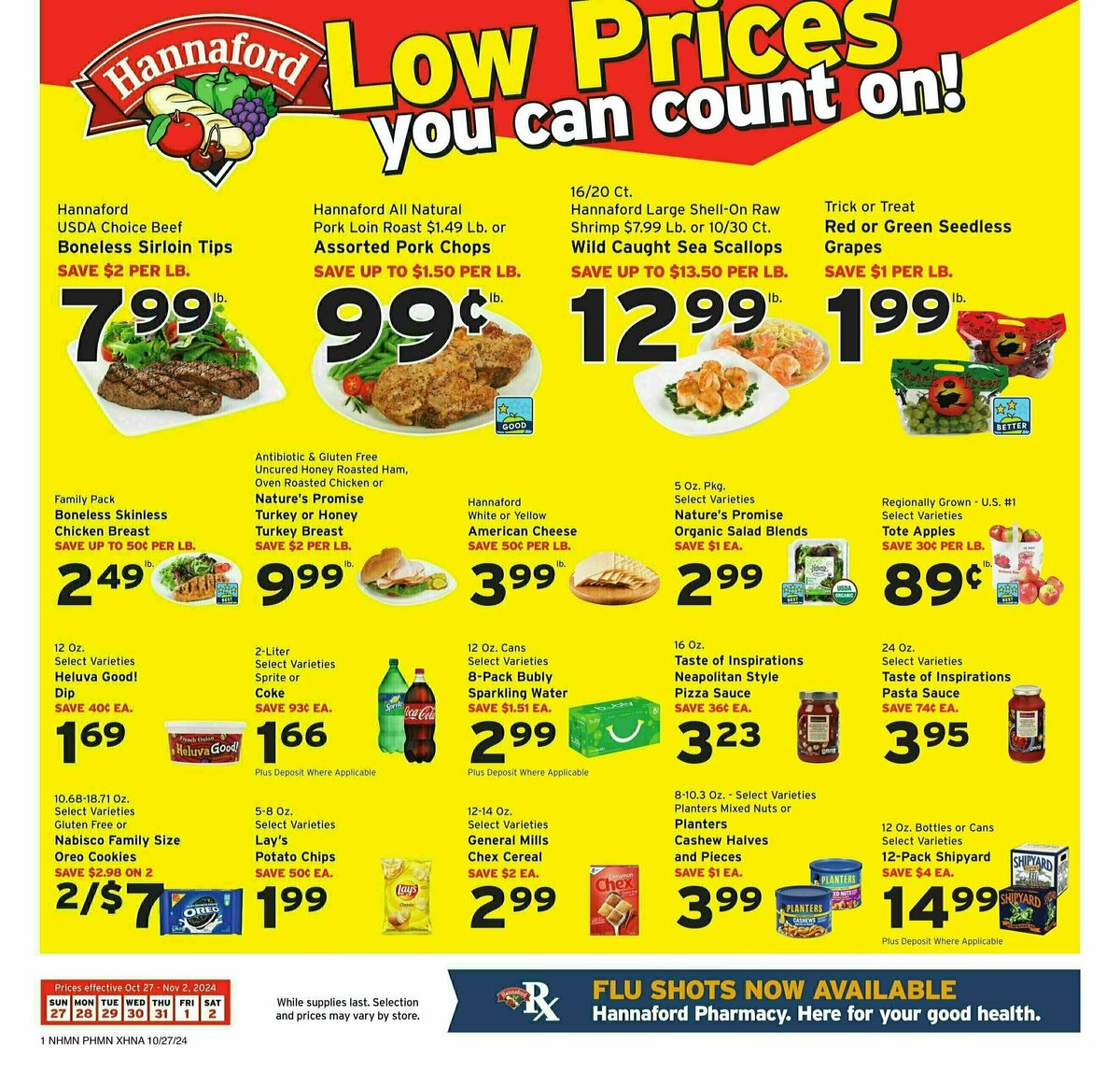 Hannaford Weekly Ad from October 27